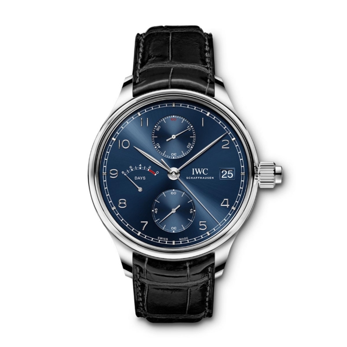 Picture of PORTUGIESER HAND-WOUND MONOPUSHER EDITION “LAUREUS SPORT FOR GOOD”- STEEL MANUAL WINDING 46 MM