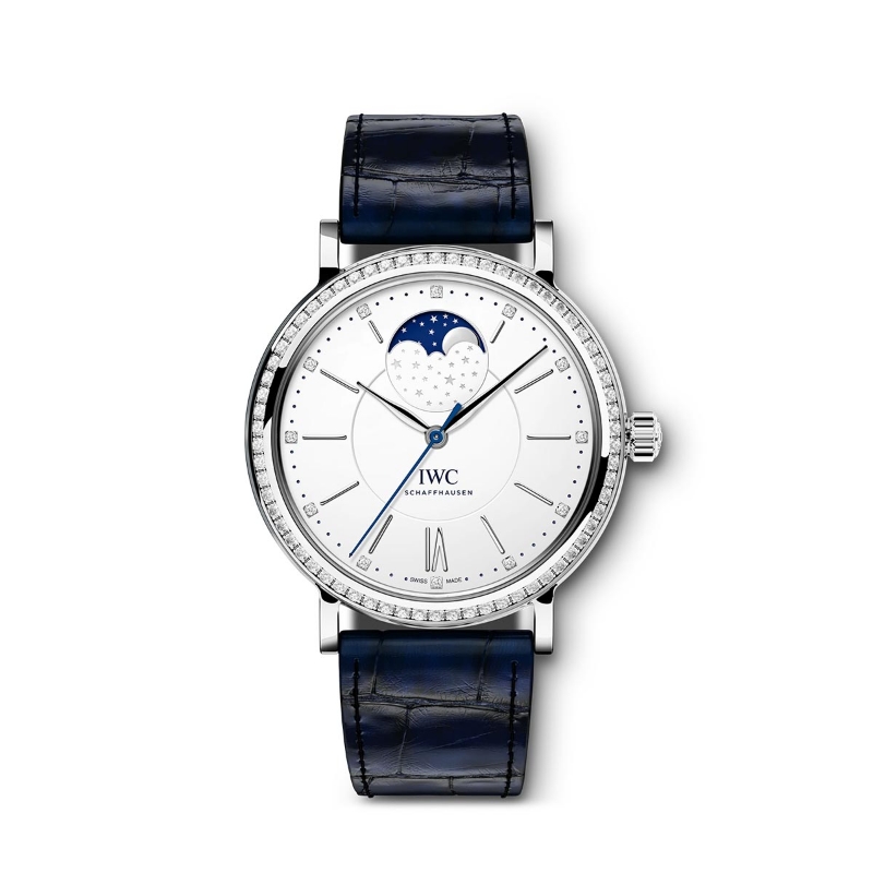 Picture of PORTOFINO MOON PHASE - STEEL AUTOMATIC 37 MM