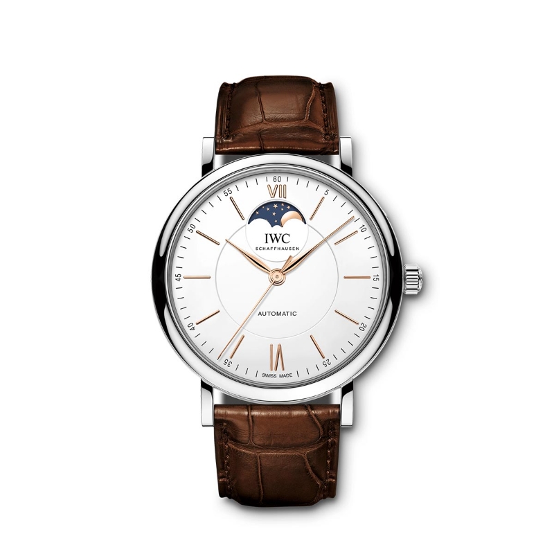 Picture of PORTOFINO AUTOMATIC MOON PHASE- STEEL 40 MM