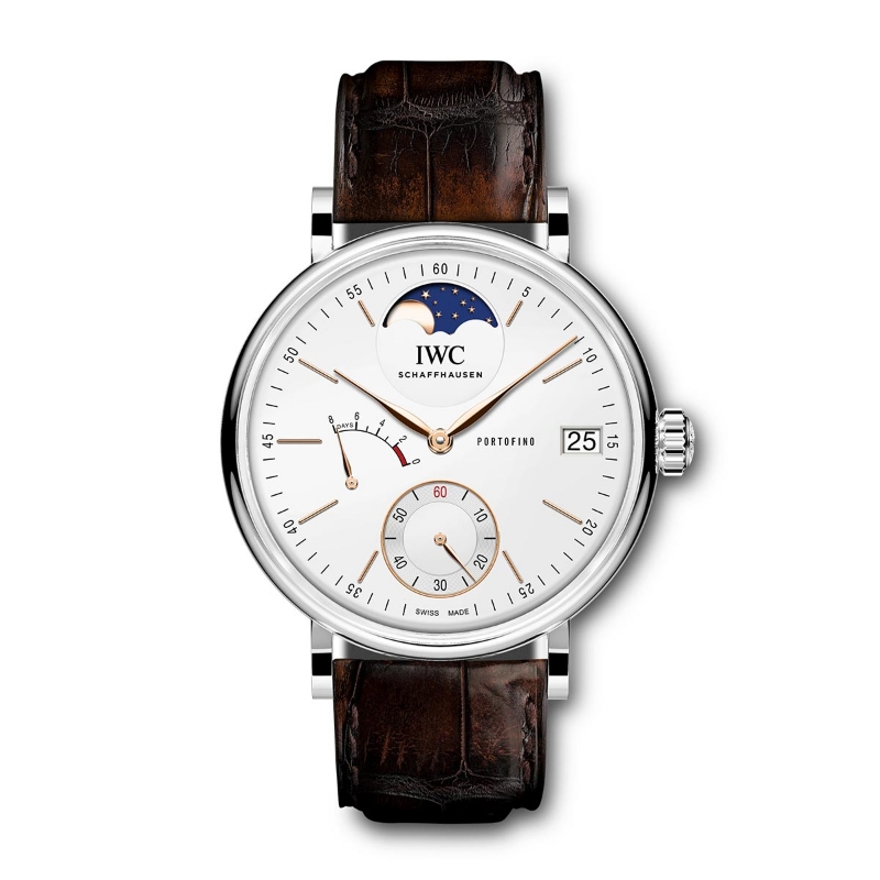 Picture of PORTOFINO MOON PHASE - STEEL HAND-WOUND 45 MM