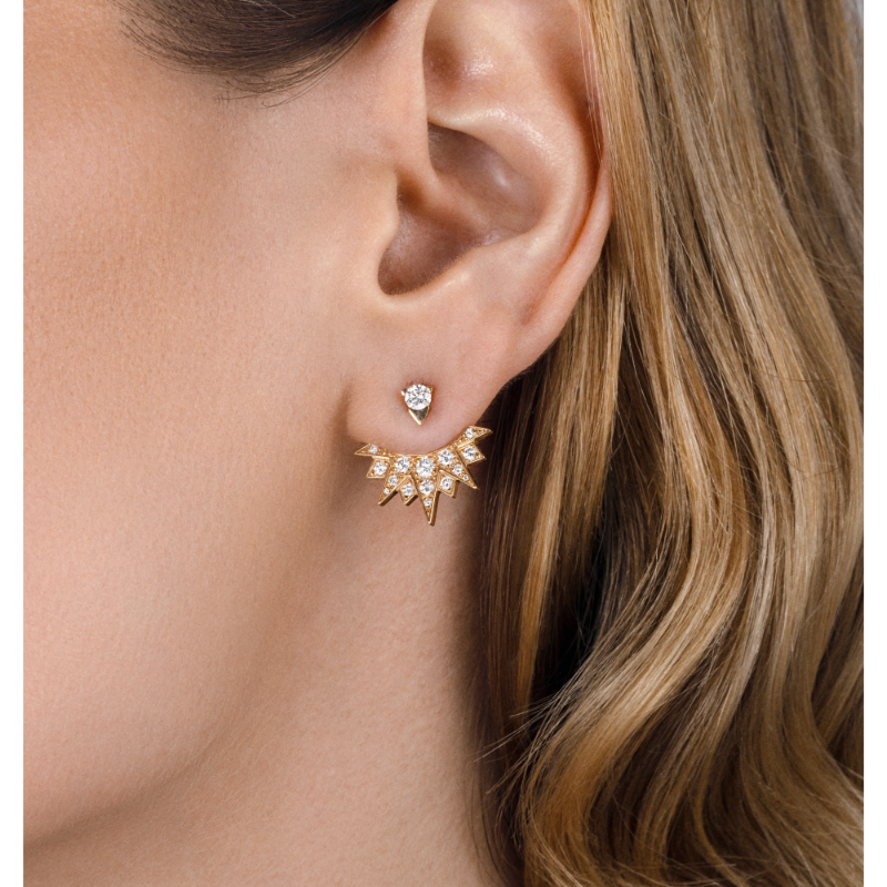 Picture of PIAGET Rose gold, diamond earrings