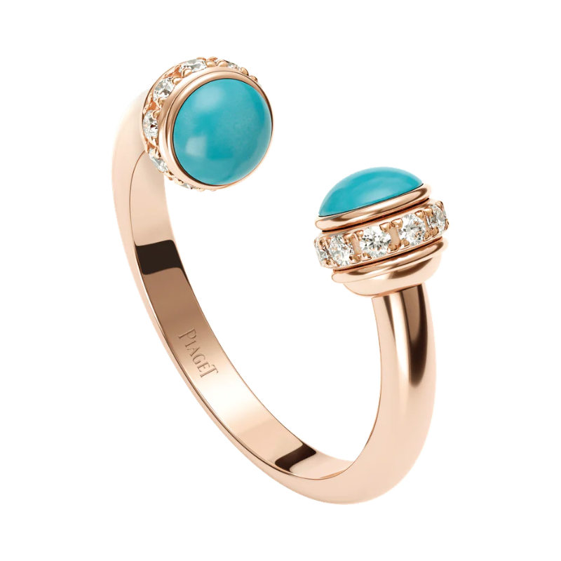 Picture of PIAGET Rose Gold Possession Turquoise Diamond Open Ring