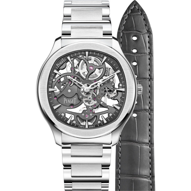 Resim PIAGET Automatic Steel Skeleton Watch