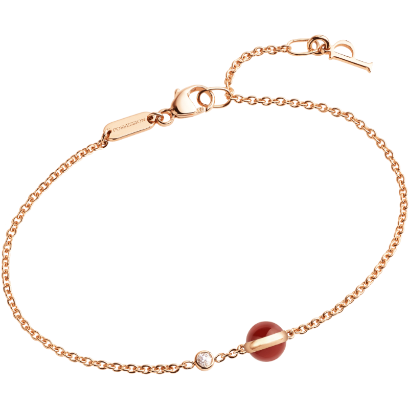 Resim PIAGET Rose Gold Carnelian Diamond Bracelet