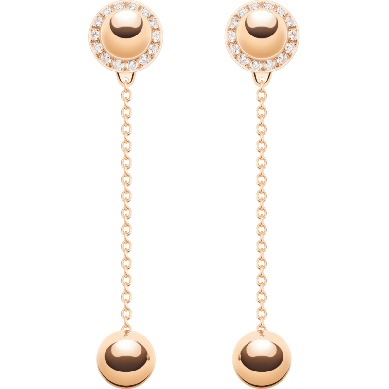 Resim Possession Rose Gold Diamond Earrings