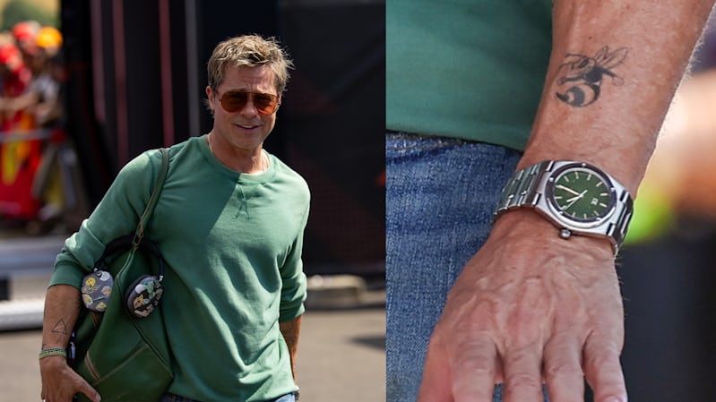 Blog yazısı Brad Pitt With Custom Vintage IWC on F1 Movie Setiçin resim