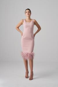 Picture of Rose Pancake Fabric Midi Size Dress