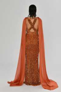 Resim Hera Pul Payet Degajeli Kol Detaylı Elbise